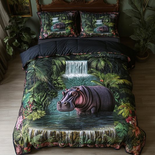 Mud Bath Bliss 3-Piece Quilted Bedding Set NCU0DDK108