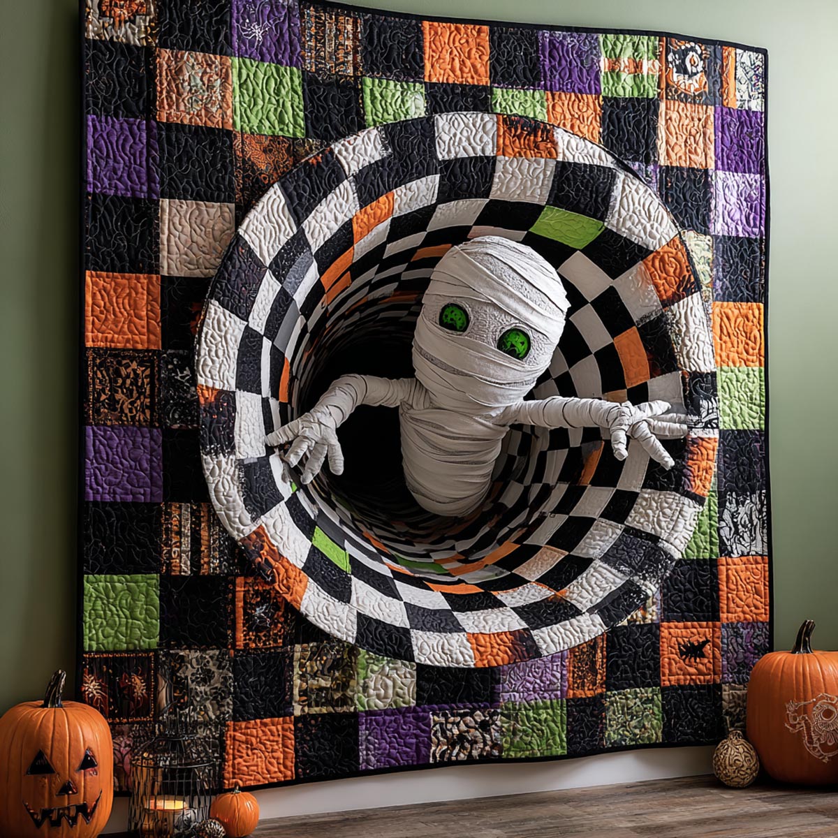 Mummy Abyss Art Quilt Hanging NCU0DV2229