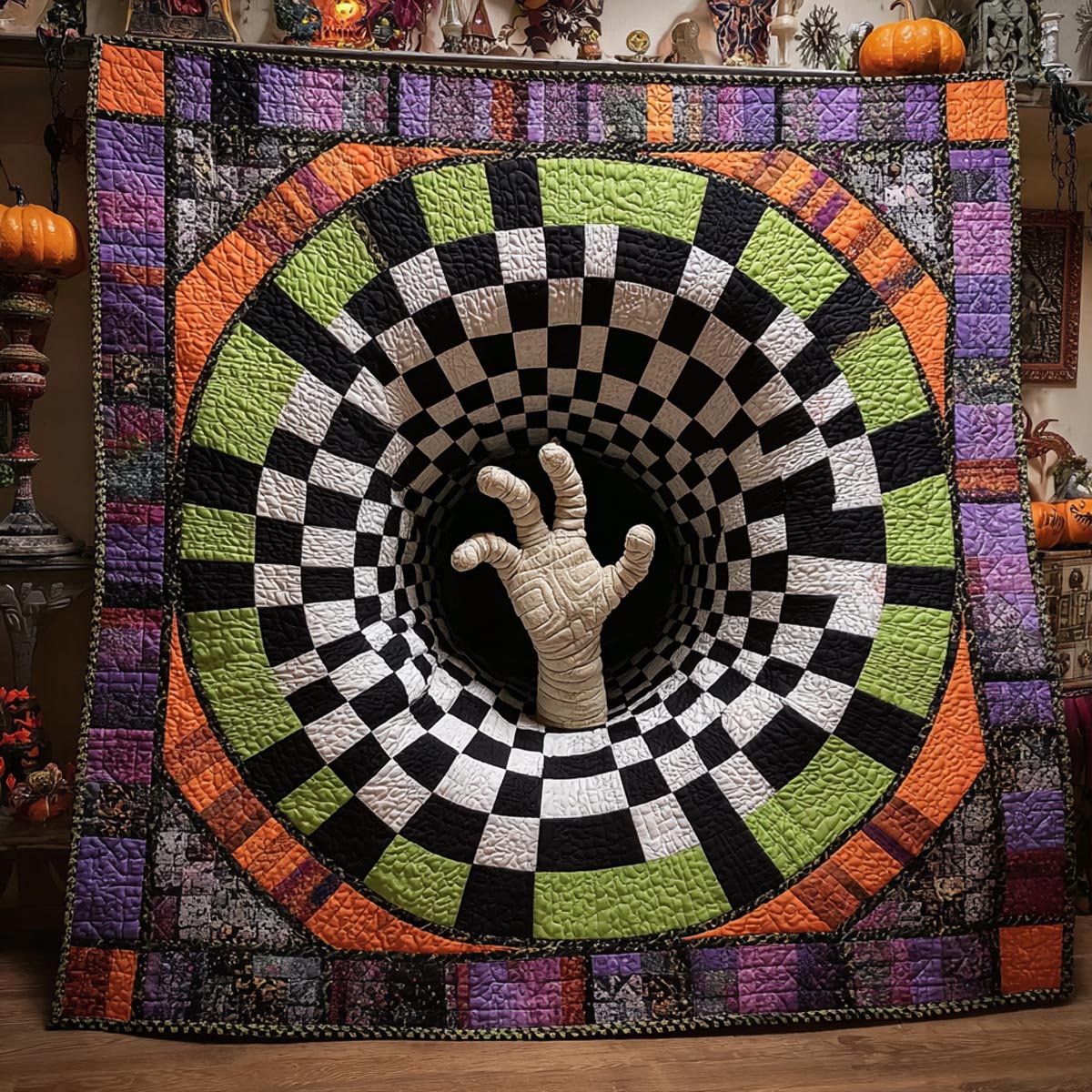 Mummy Rising Art Quilt Hanging NCU0DV2234