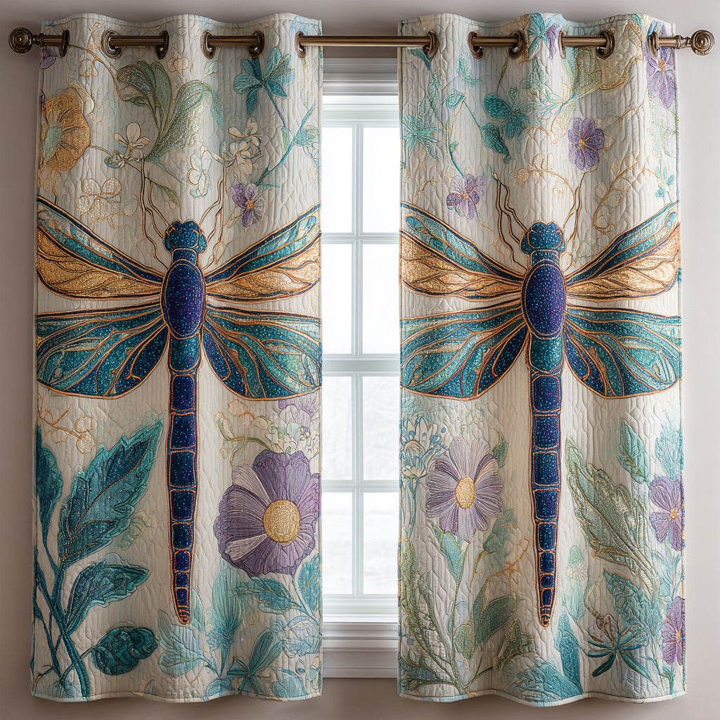 Muse Dragonfly Quilted Curtains NCU0HNH612