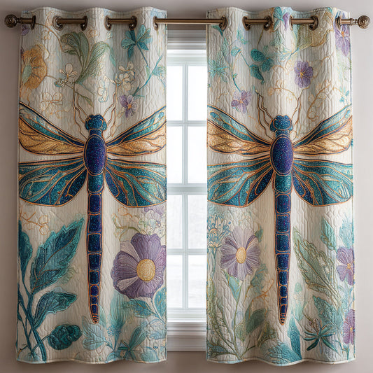 Muse Dragonfly Quilted Curtains NCU0HNH612