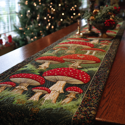 Mushroom Dream Quilted Table Runner NCU0DDK1817