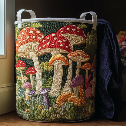 Mushroom Glow Quilted Laundry Basket NCU0DDK1798
