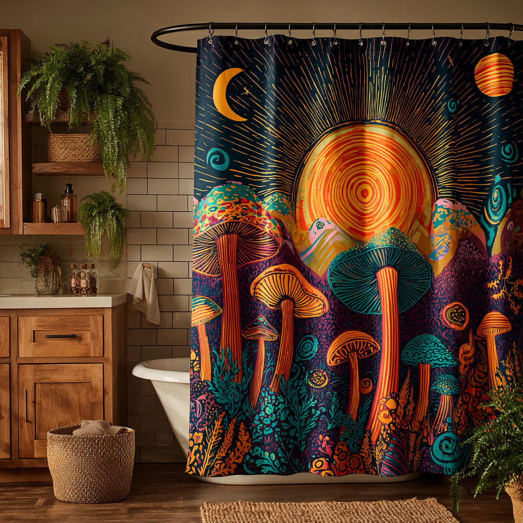 Mushroom Grove Shower Curtain NCU0DDK2395
