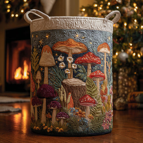 Mushroom Lane Quilted Laundry Basket NCU0PTT2324