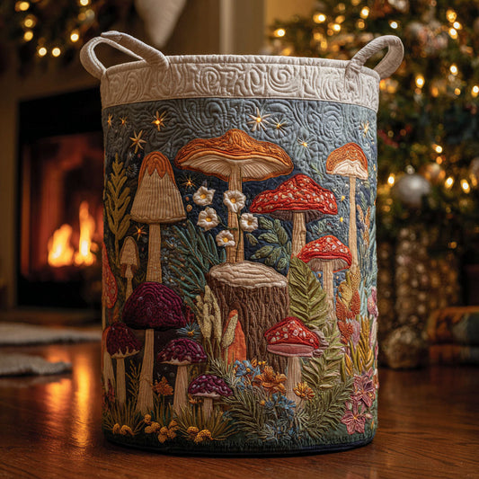 Mushroom Lane Quilted Laundry Basket NCU0PTT2324