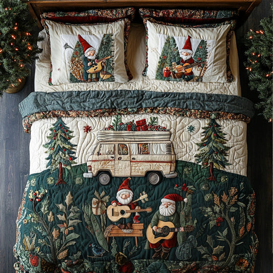 Musical Forest Escape 3-Piece Quilted Bedding Set NCU0PTT093