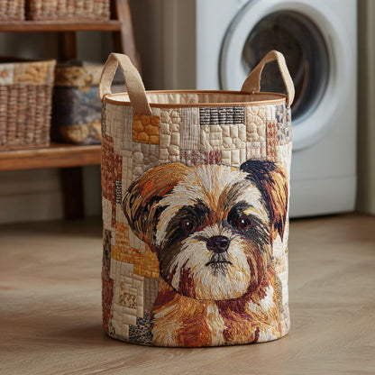 Muted Shih Tzu Quilted Table Runner NCU0HNH709