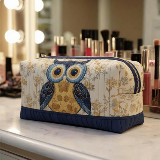 Mystic Feathers Quilted Makeup Bag NCU0NNT2070