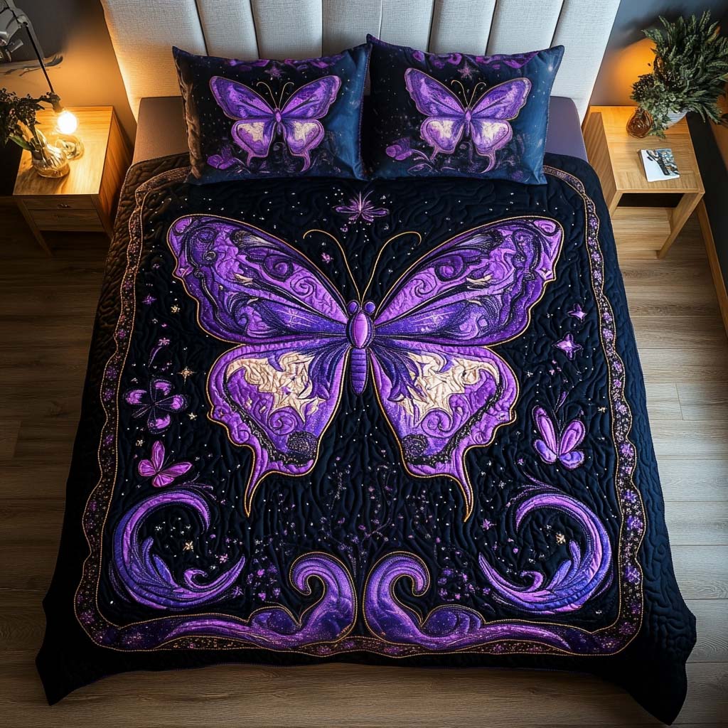 Mystic Night 3-Piece Quilted Bedding Set NCU0NNT096