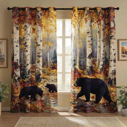Mystic Bear Legacy Quilted Curtains NCU0HNH776