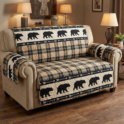 Mystic Bear Quilted Sofa Cover NCU0NTD1615