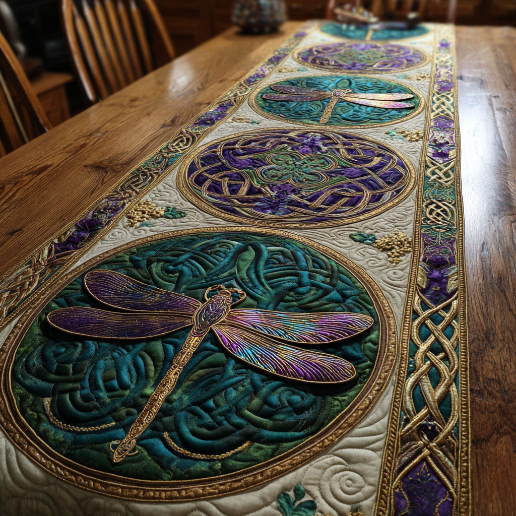 Mystic Bloom Quilted Table Runner NCU0NTV369