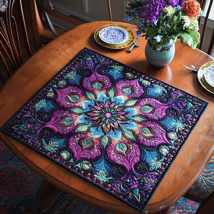Mystic Bloom Quilted Table Topper NCU0DDK760