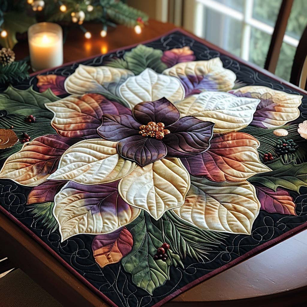 Blush Rose Bloom Quilted Table Topper NCU0NTD453