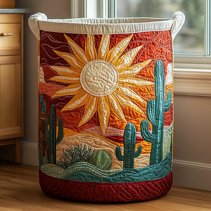 Mystic Cactus Quilted Laundry Basket NCU0DDK1013