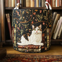 Mystic Cat Quilted Laundry Basket NCU0PTT1382