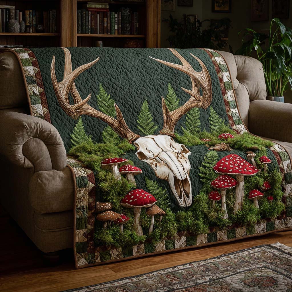 Mystic Deer Quilted Blanket NCU0NNT2608