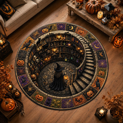 Mystic Descent Quilted Round Mat NCU0NTV1162
