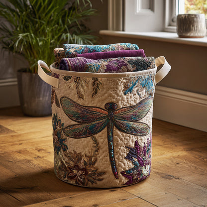 Mystic Dragonfly Quilted Laundry Basket NCU0DV1671