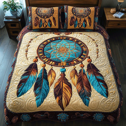 Mystic Dreamcatcher 3-Piece Quilted Bedding Set NCU0NNL044