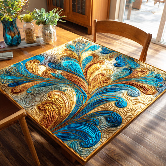 Mystic Feather Quilted Table Topper NCU0NTD294