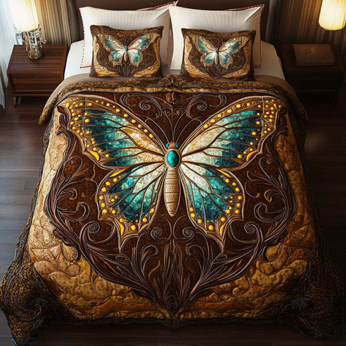 Mystic Glow 3-Piece Quilted Bedding Set NCU0NT2281