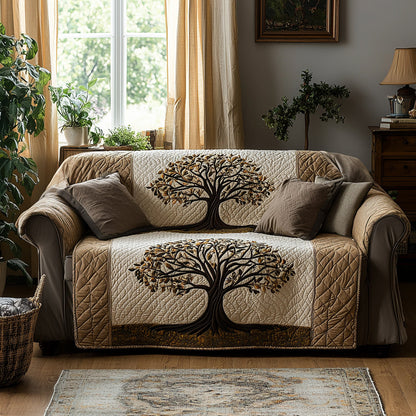 Mystic Growth Quilted Sofa Cover NCU0DV1224