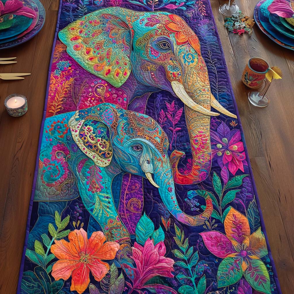 Mystic Harmony Quilted Table Runner NCU0NXD600