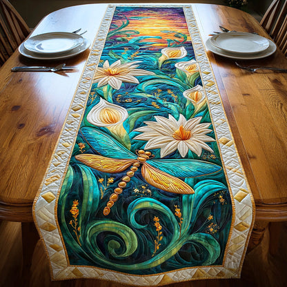 Mystic Lake Breeze Quilted Table Runner NCU0NTD821