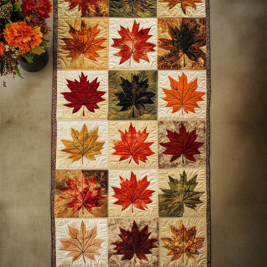 Mystic Maple Field Quilted Table Runner NCU0NNT945