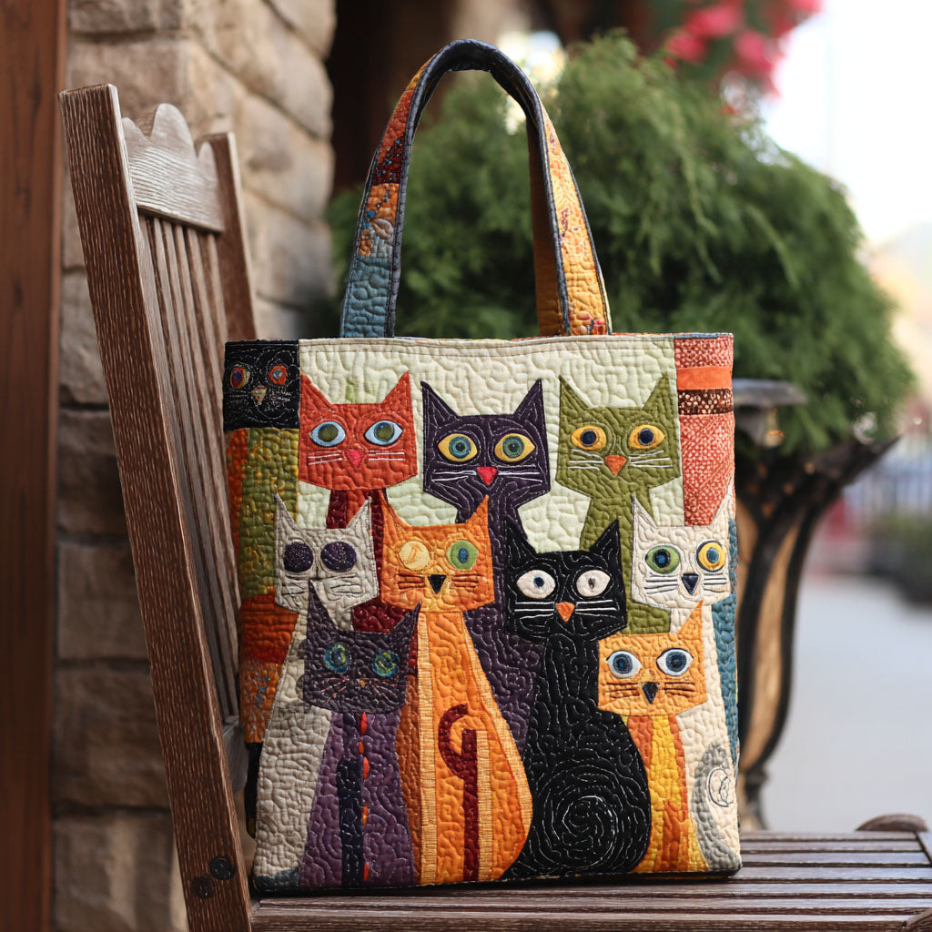 Mystic Meow Quilted Tote Bag NCU0PTT1767