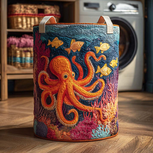 Mystic Octopus Quilted Laundry Basket NCU0NTD116