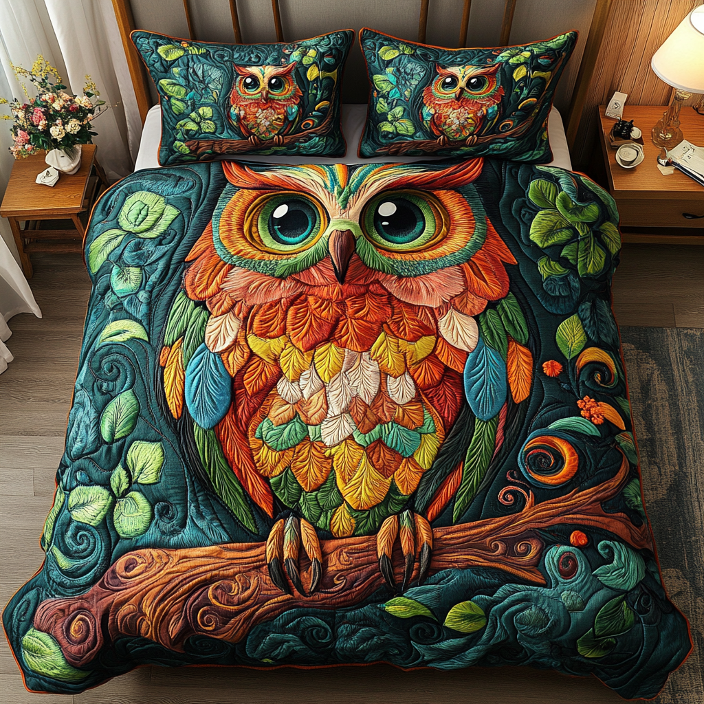 Mystic Owl Duvet Cover Set NCU0NVH615