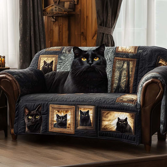 Mystic Paws Quilted Sofa Cover NCU0NNT2263