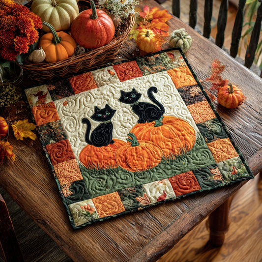 Mystic Pumpkin Quilted Table Topper NCU0NTV271
