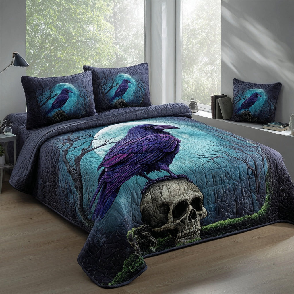 Mystic Raven 3-Piece Quilted Bedding Set NCU0PVL941