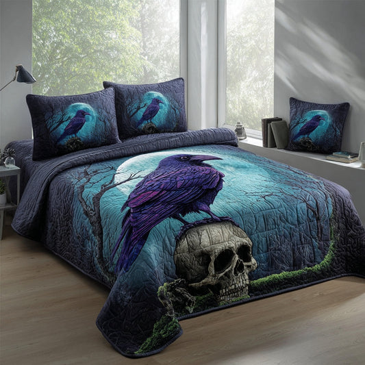 Mystic Raven 3-Piece Quilted Bedding Set NCU0PVL941