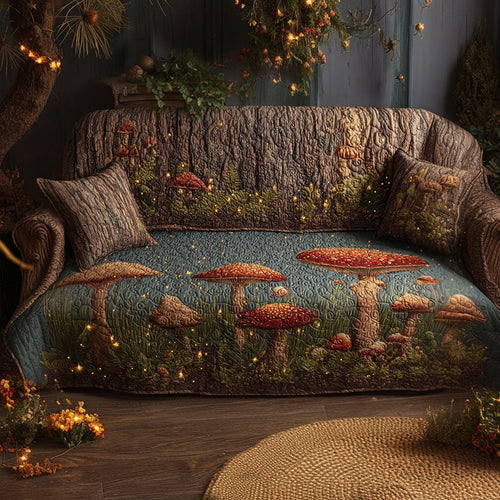 Mystic Roots Quilted Sofa Cover NCU0PTT2274