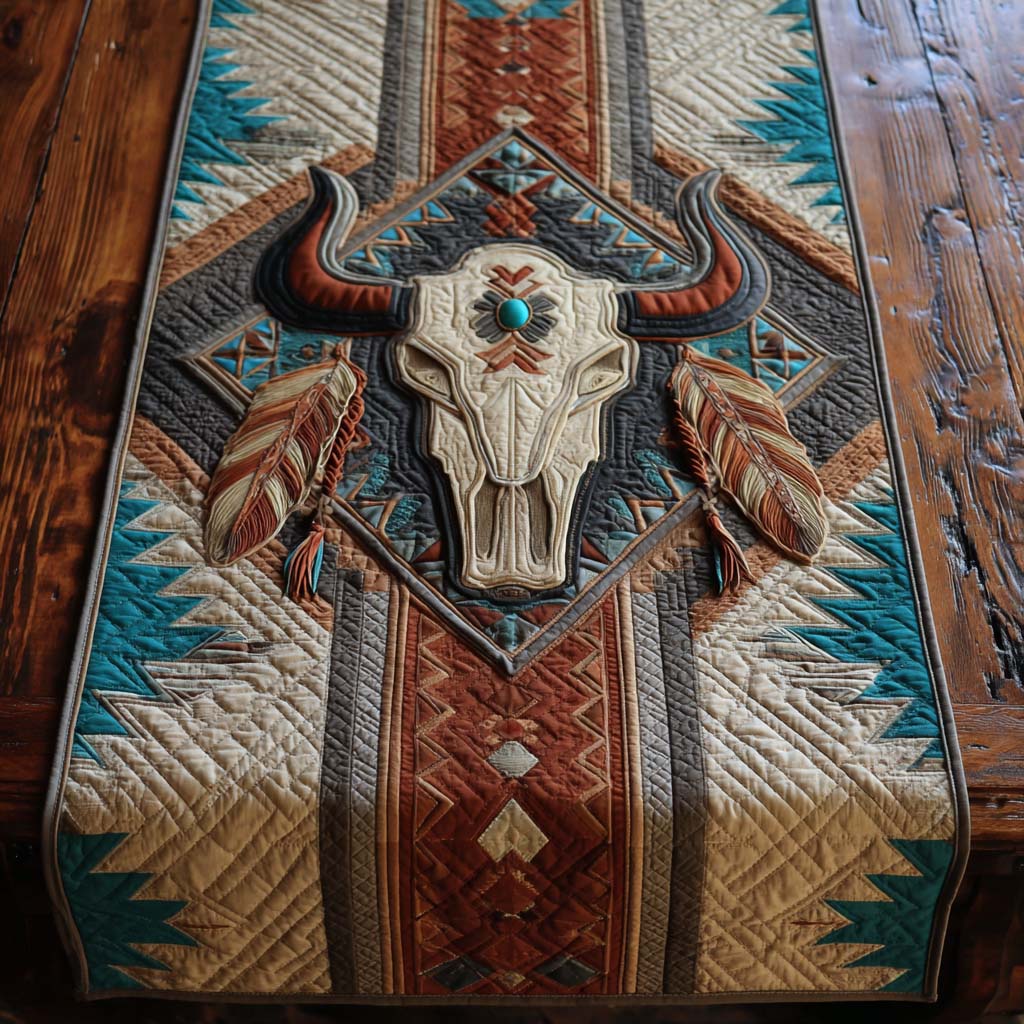 Mystic Spirit Totem Quilted Table Runner NCU0NXD1195