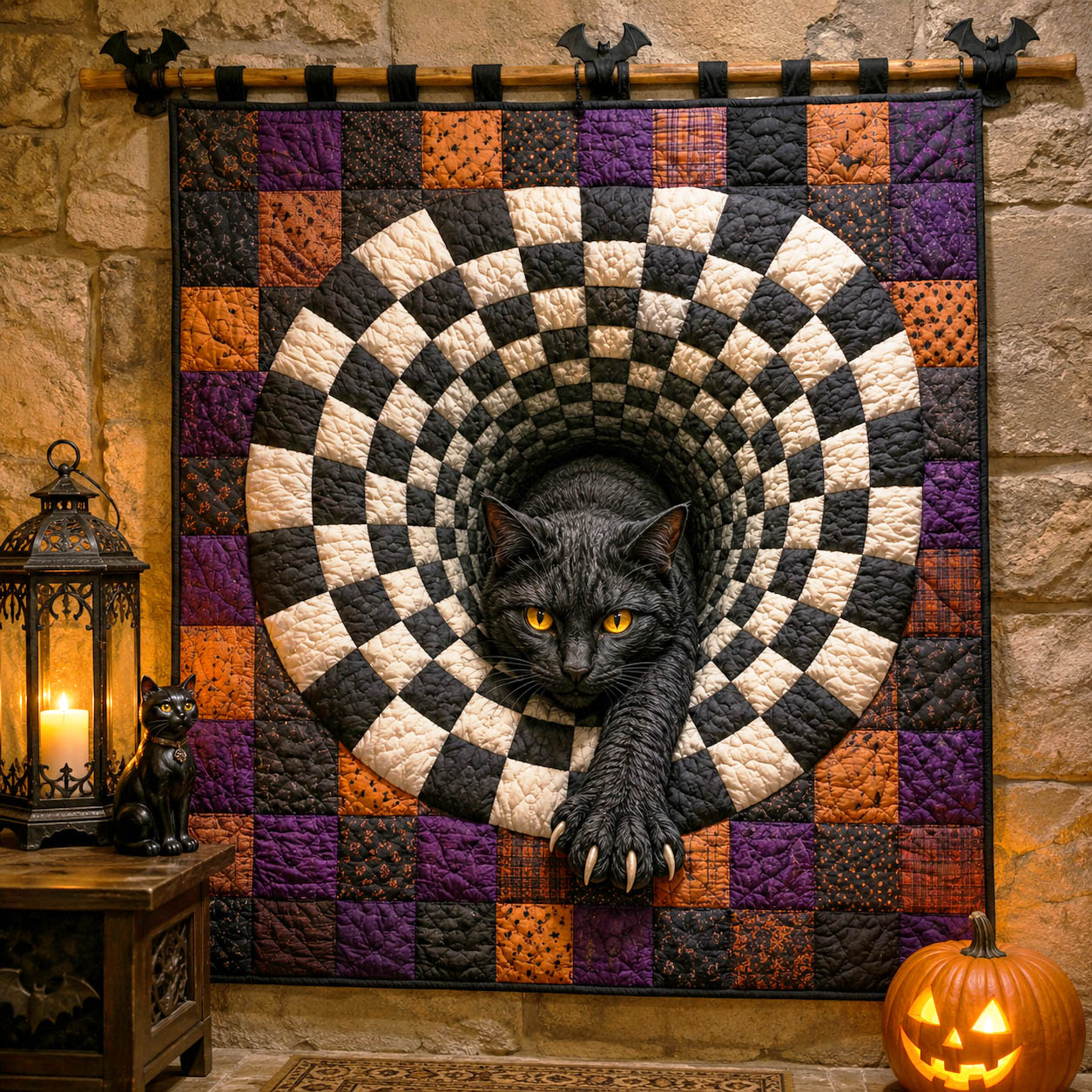 Mystic Tunnel Quilted Blanket NCU0NTD2058