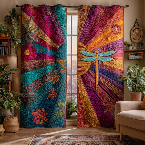 Mystic Twilight Bloom Quilted Curtains NCU0NXD861