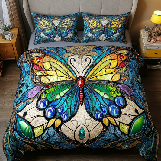 Mystic Wings 3-Piece Quilted Bedding Set NCU0DDK203