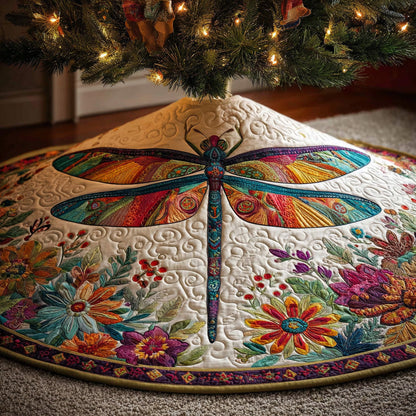 Mystic Wings Christmas Quilted Tree Skirt NCU0PVL753