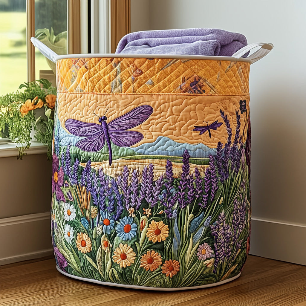 Mystic Wings Quilted Laundry Basket NCU0PVL570