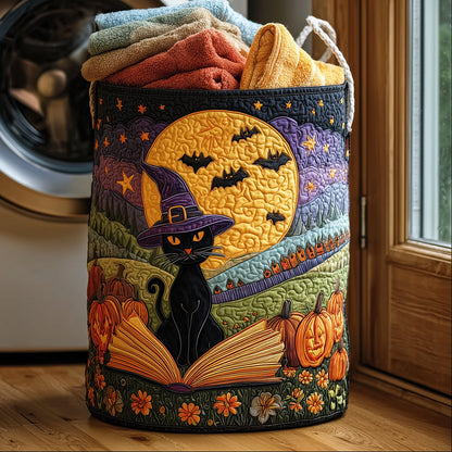 Mystic Witchcat Quilted Laundry Basket NCU0TH3062