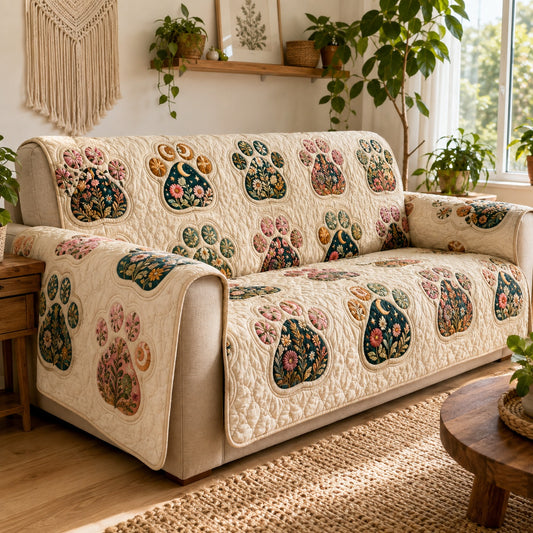 Mystical Luna Steps Quilted Sofa Cover NCU0PVL1023