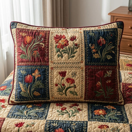 Blossom Field Quilted Bedding Pillow Case NCU0DDK455
