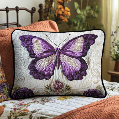 Midnight Butterfly Quilted Bedding Pillow Case NCU0NVH566