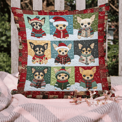 Chihuahua Santa Squad Pillow Case NCU0TH1759